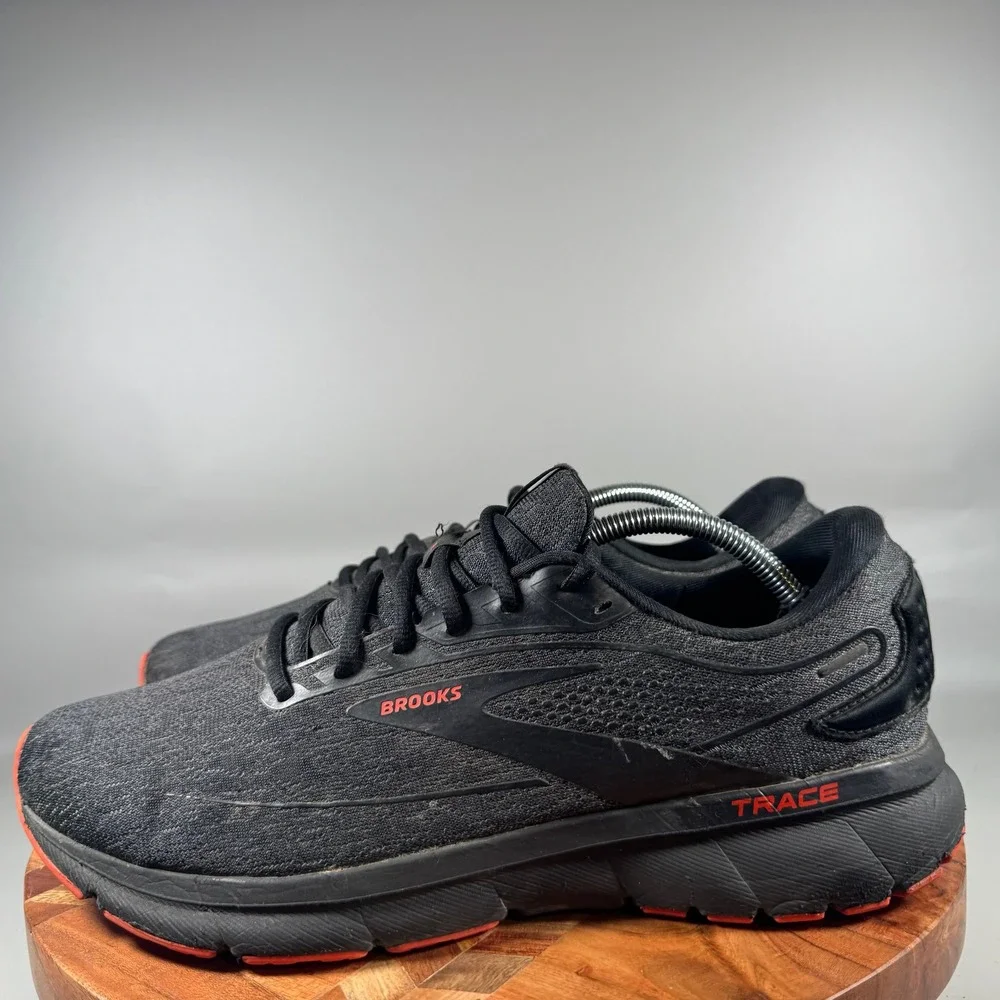 Brooks Trace 2 Mens Running Shoes Black Orange 1103881D071 Size 12 Medium D